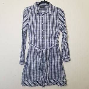 Brooks Brothers Tie-Waist Shirt Dress